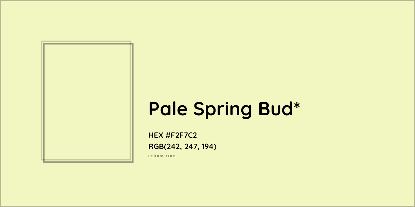 HEX #F2F7C2 Color Name, Color Code, Palettes, Similar Paints, Images