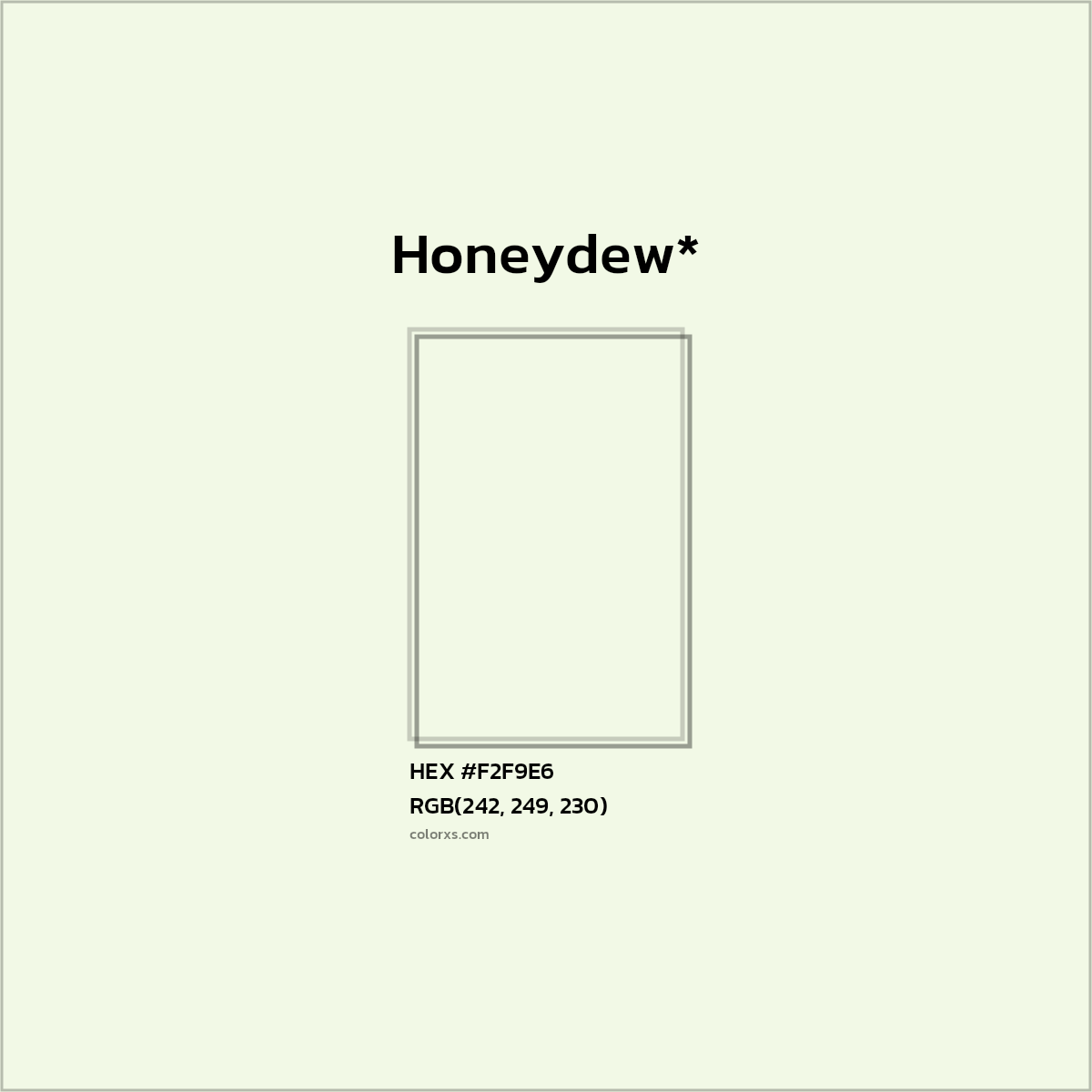 HEX #F2F9E6 Color Name, Color Code, Palettes, Similar Paints, Images