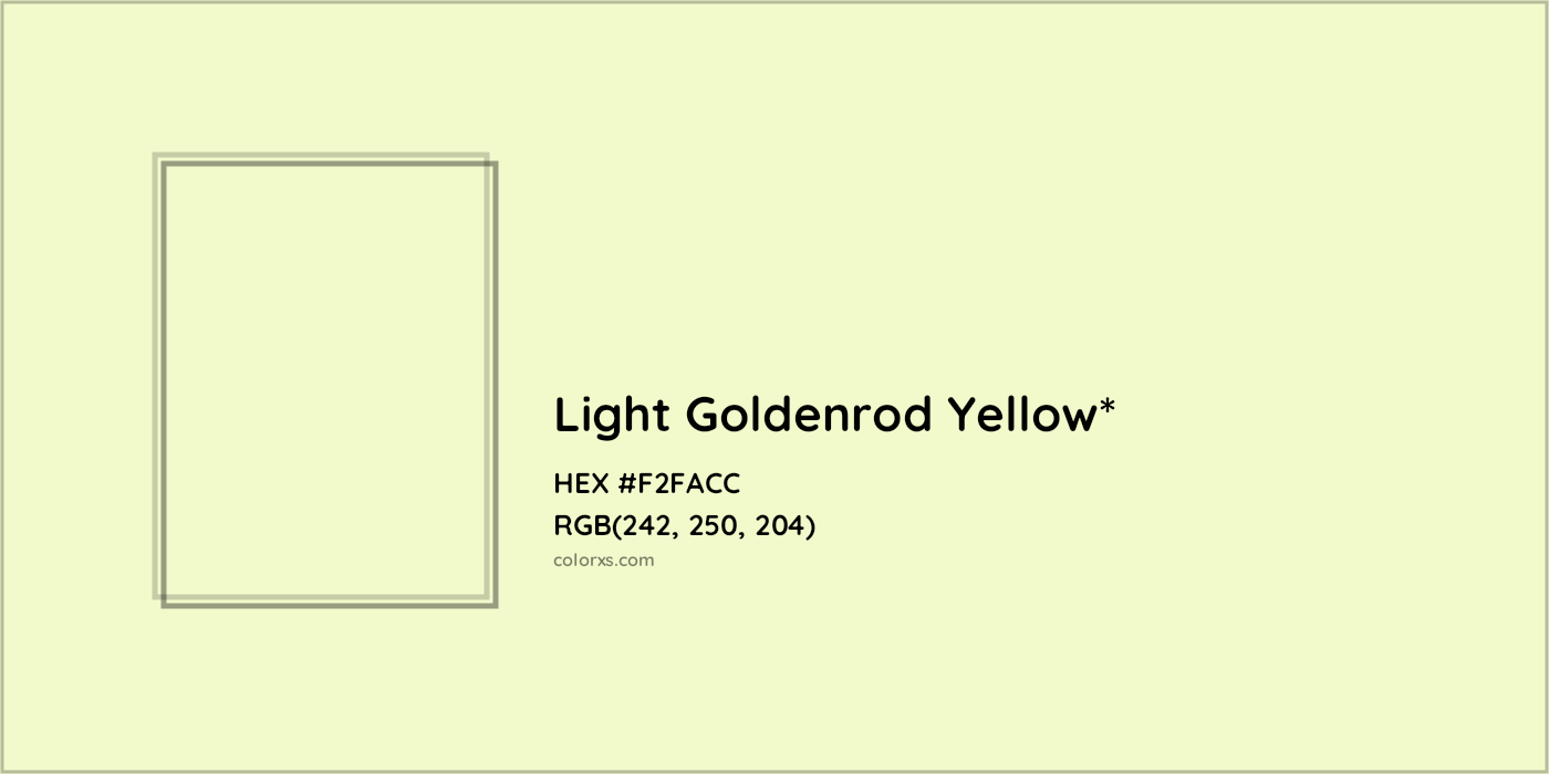 HEX #F2FACC Color Name, Color Code, Palettes, Similar Paints, Images