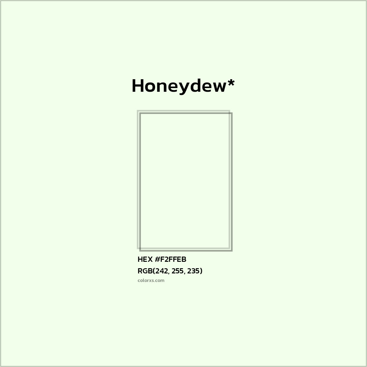 HEX #F2FFEB Color Name, Color Code, Palettes, Similar Paints, Images