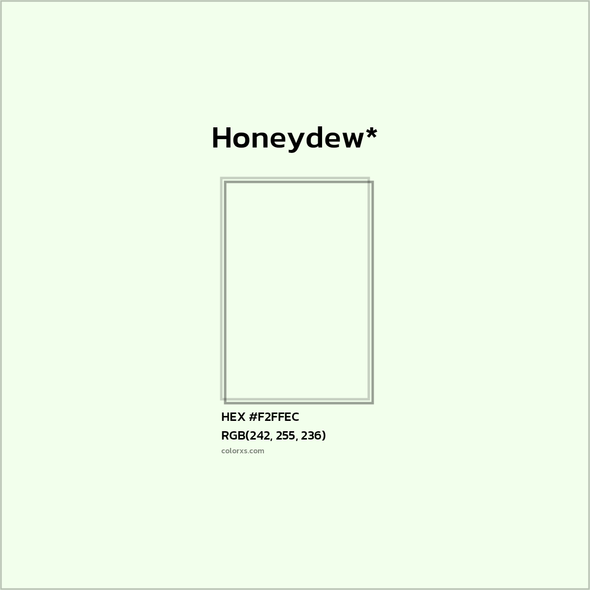 HEX #F2FFEC Color Name, Color Code, Palettes, Similar Paints, Images