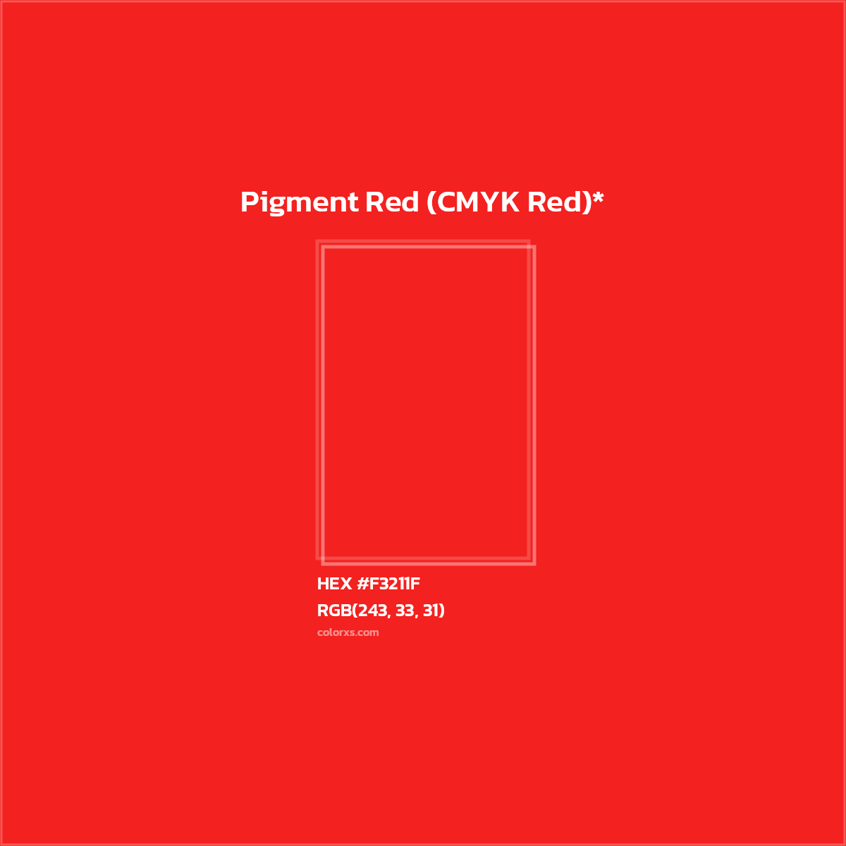 HEX #F3211F Color Name, Color Code, Palettes, Similar Paints, Images