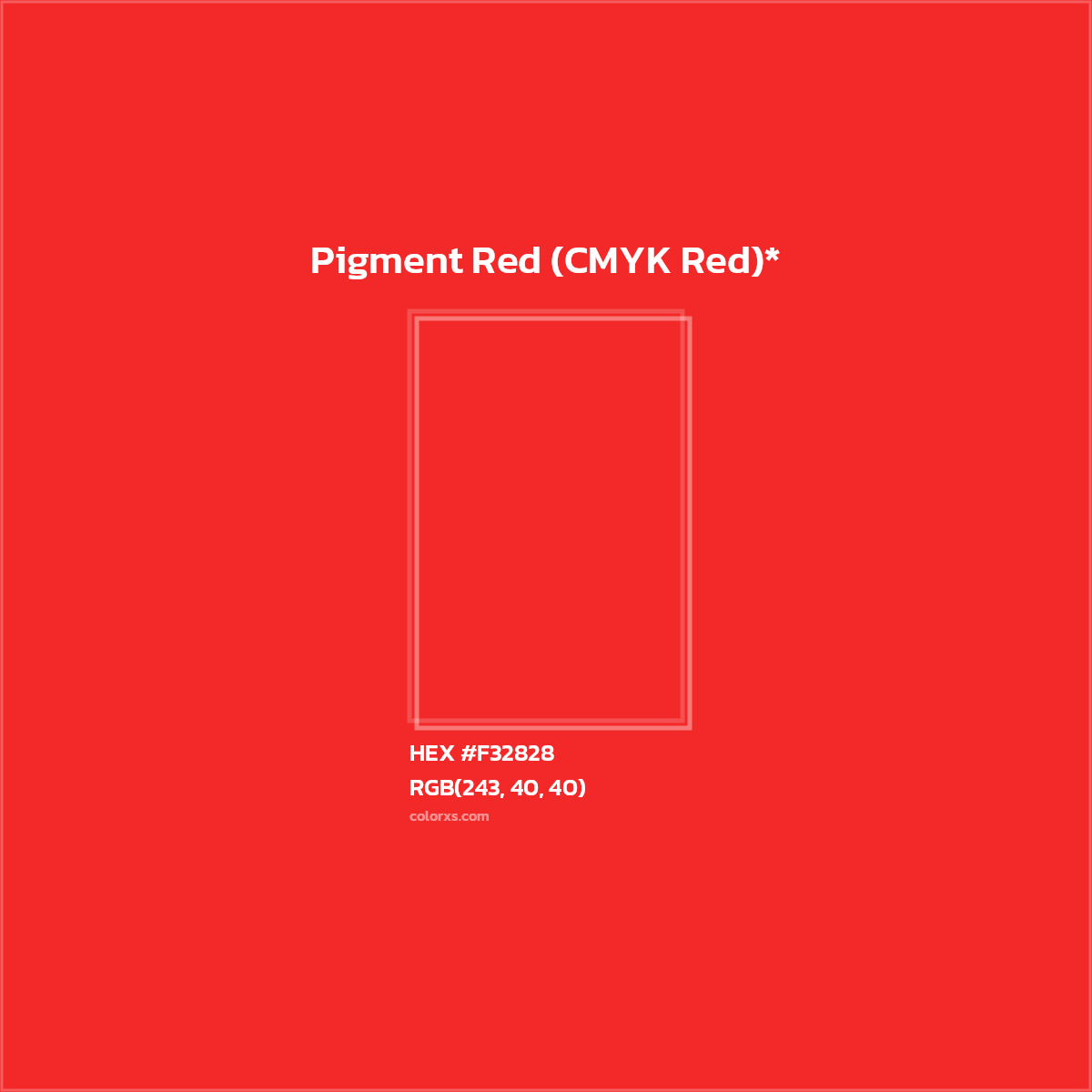 HEX #F32828 Color Name, Color Code, Palettes, Similar Paints, Images