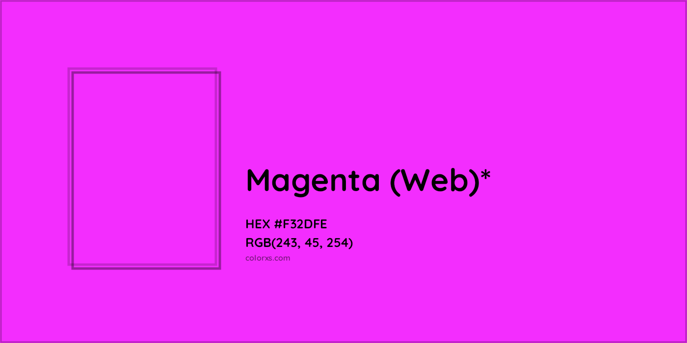 HEX #F32DFE Color Name, Color Code, Palettes, Similar Paints, Images
