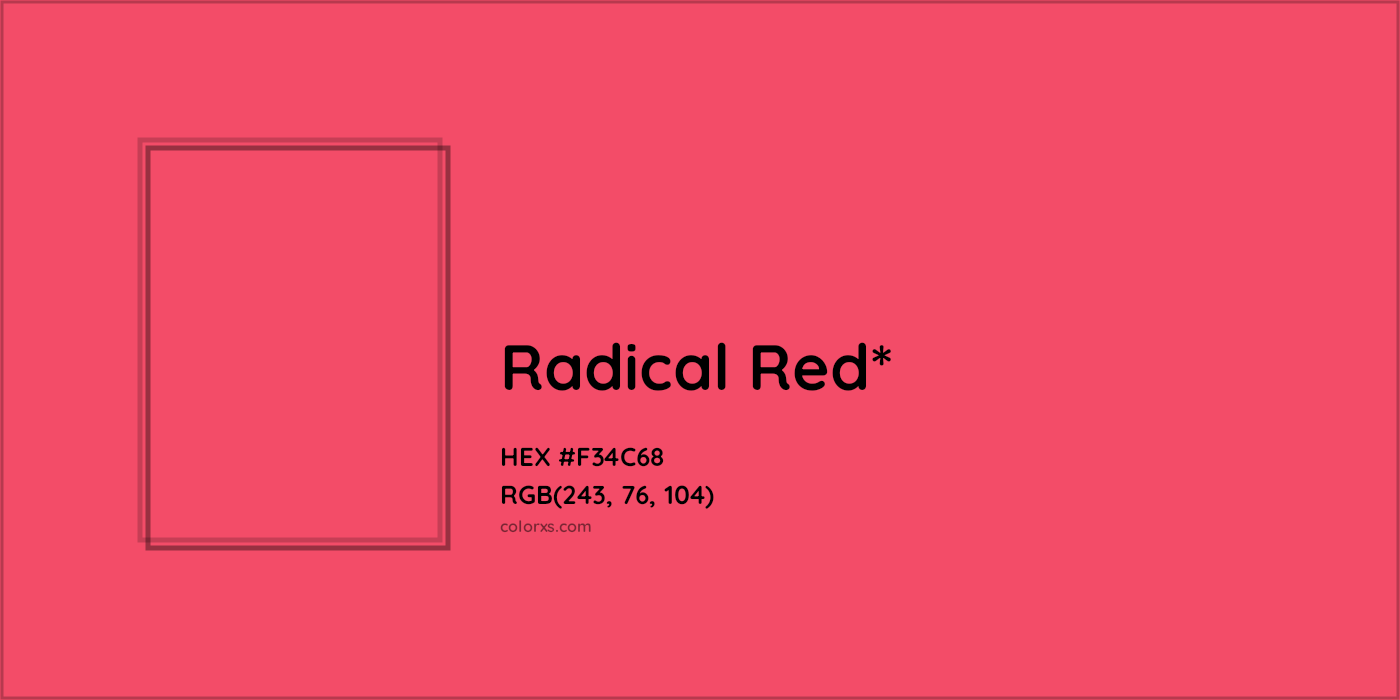 HEX #F34C68 Color Name, Color Code, Palettes, Similar Paints, Images