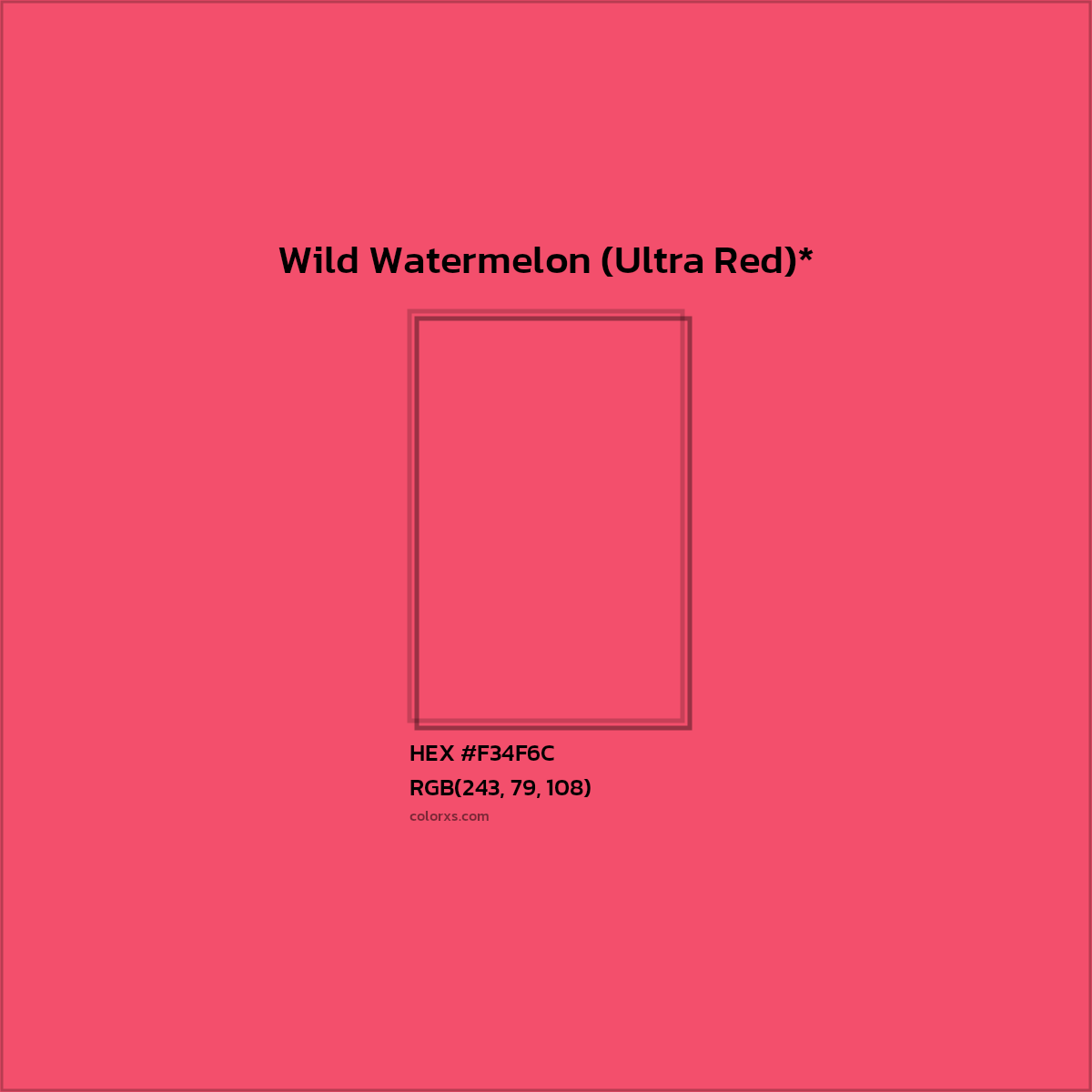 HEX #F34F6C Color Name, Color Code, Palettes, Similar Paints, Images