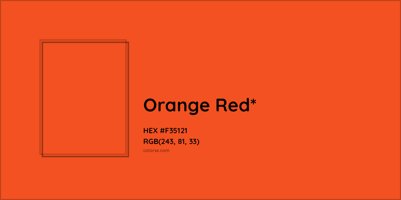 HEX #F35121 Color Name, Color Code, Palettes, Similar Paints, Images