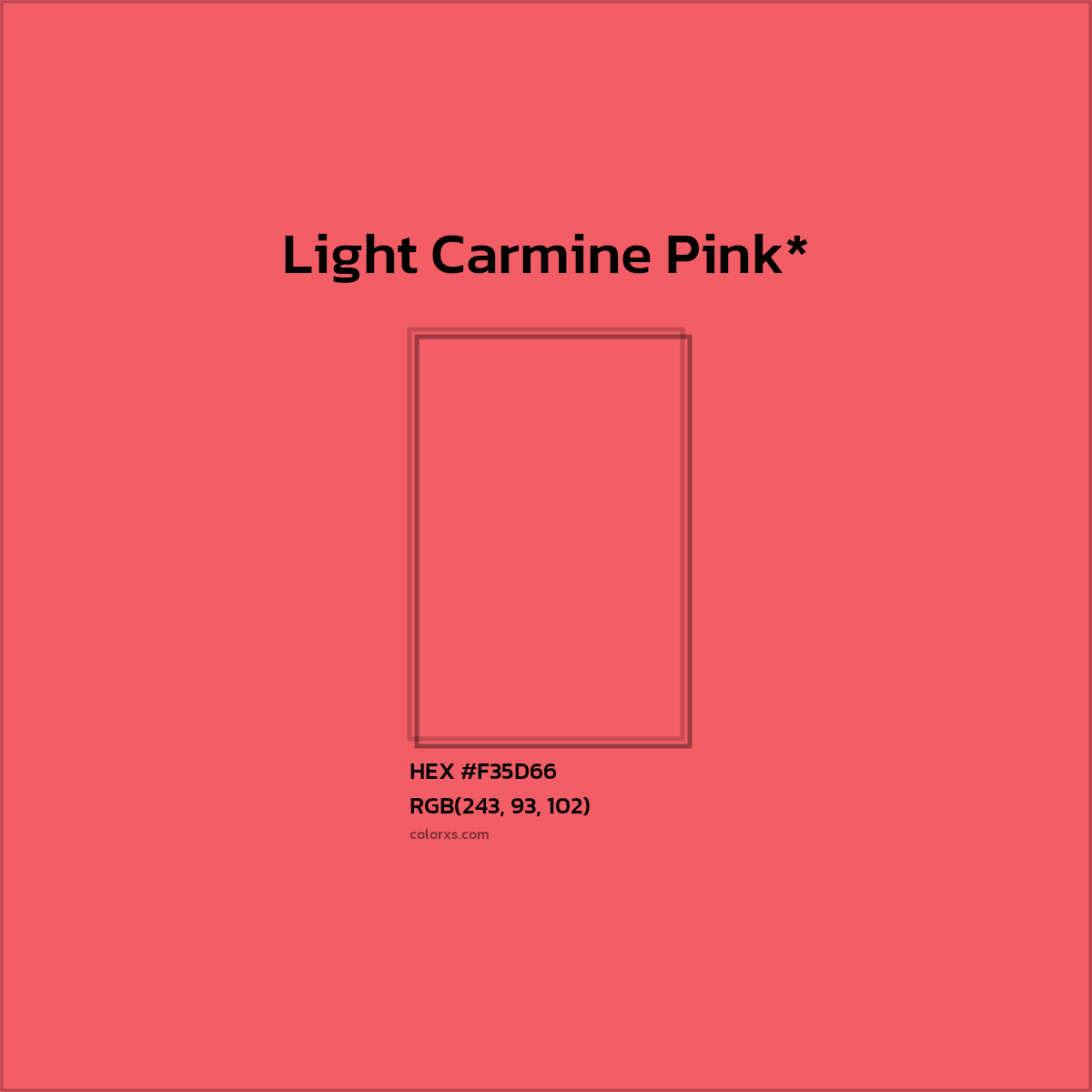 HEX #F35D66 Color Name, Color Code, Palettes, Similar Paints, Images