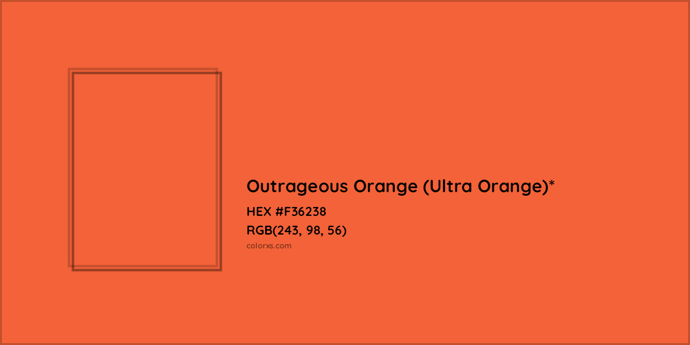 HEX #F36238 Color Name, Color Code, Palettes, Similar Paints, Images