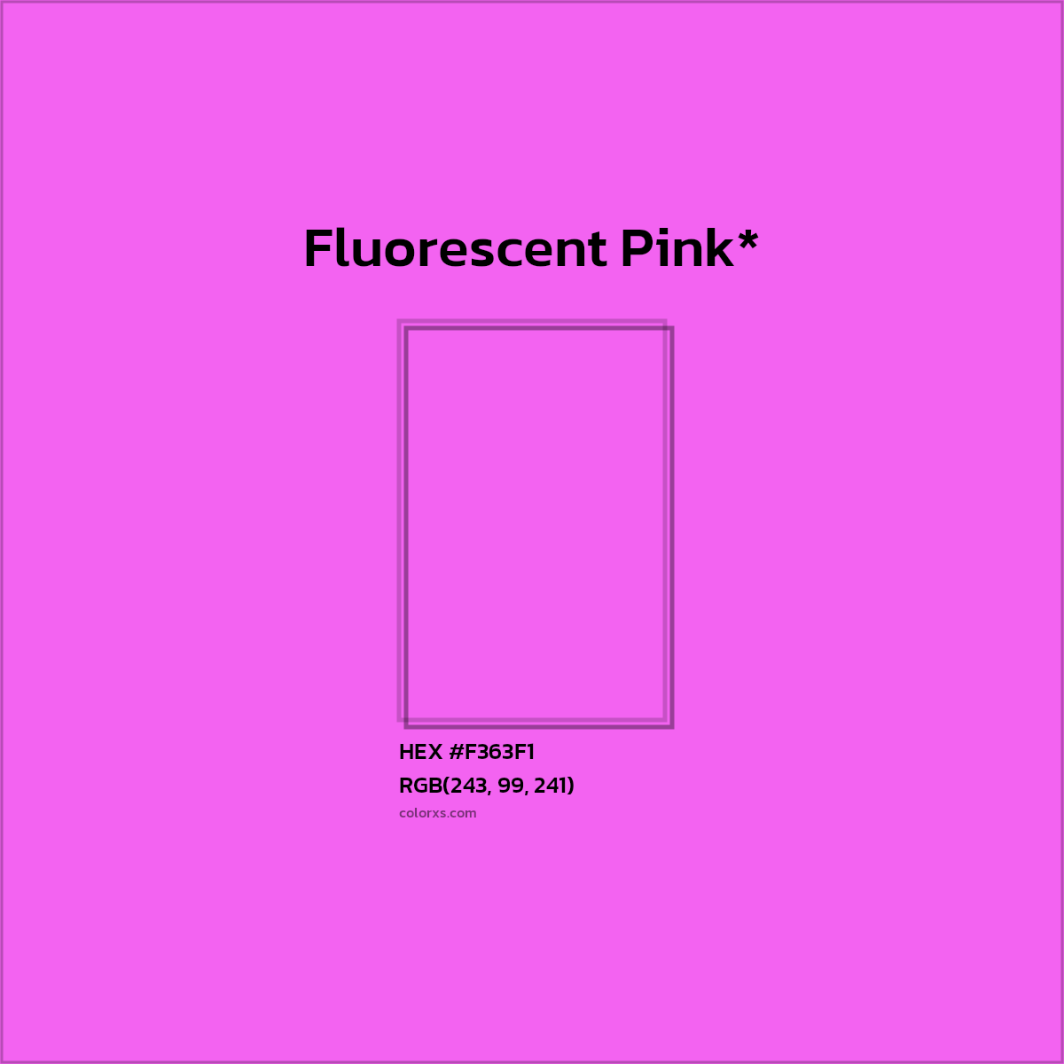 HEX #F363F1 Color Name, Color Code, Palettes, Similar Paints, Images