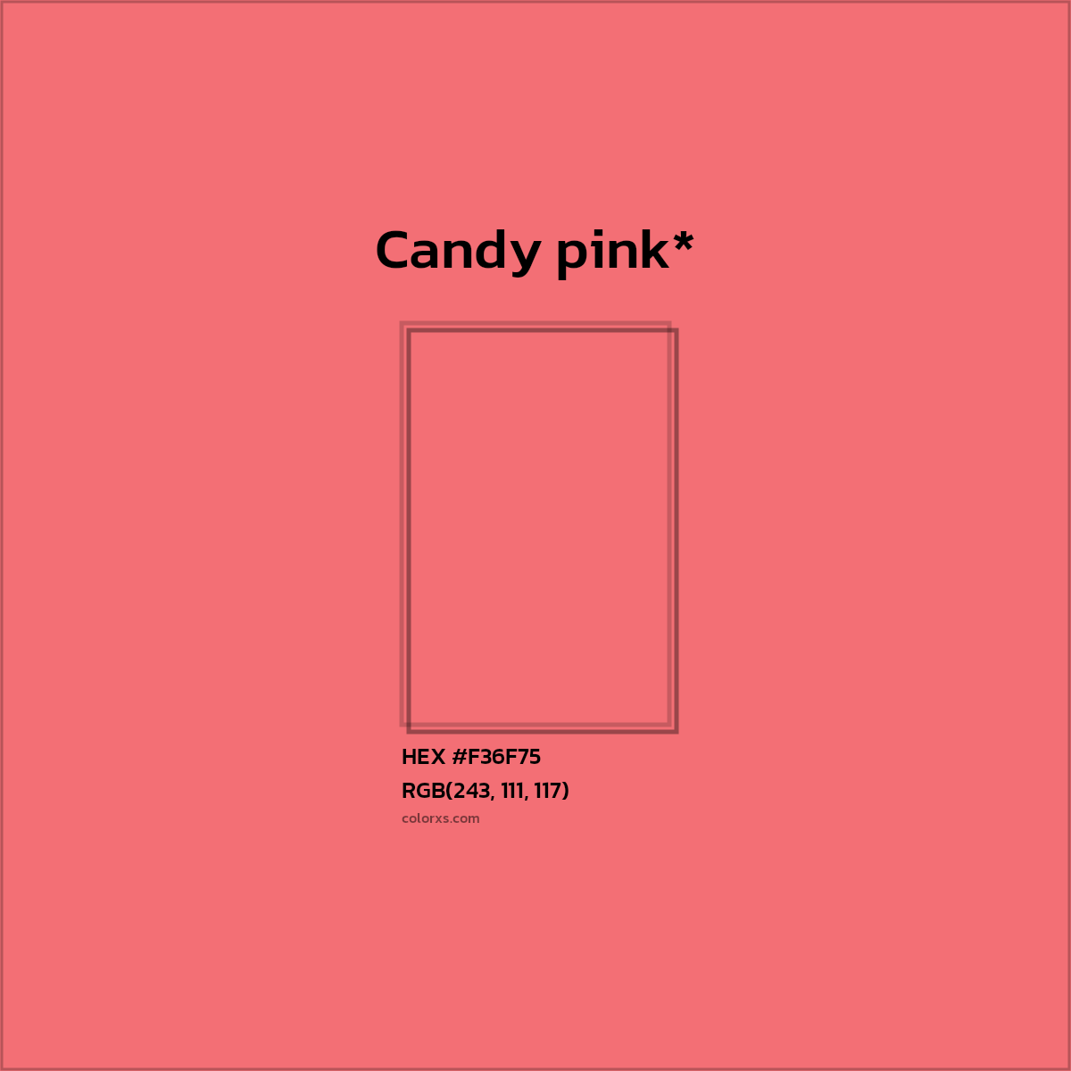 HEX #F36F75 Color Name, Color Code, Palettes, Similar Paints, Images