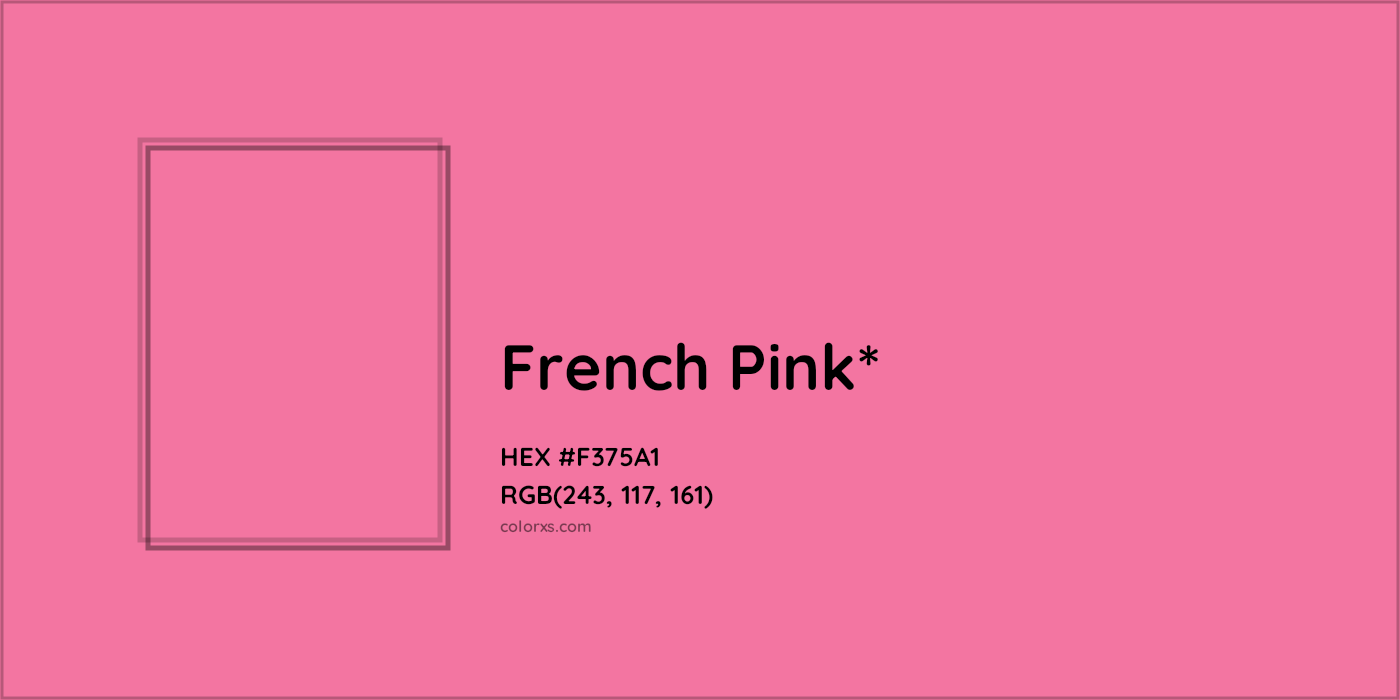 HEX #F375A1 Color Name, Color Code, Palettes, Similar Paints, Images