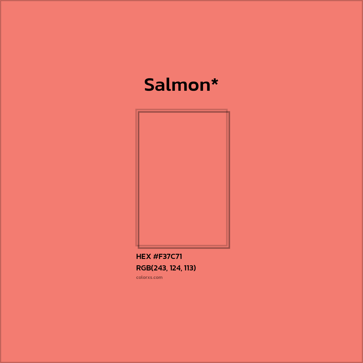 HEX #F37C71 Color Name, Color Code, Palettes, Similar Paints, Images