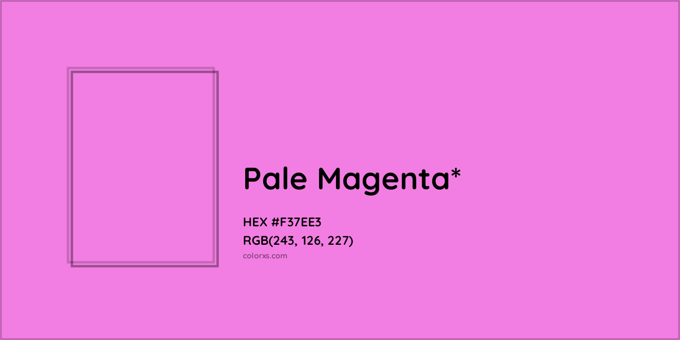 HEX #F37EE3 Color Name, Color Code, Palettes, Similar Paints, Images