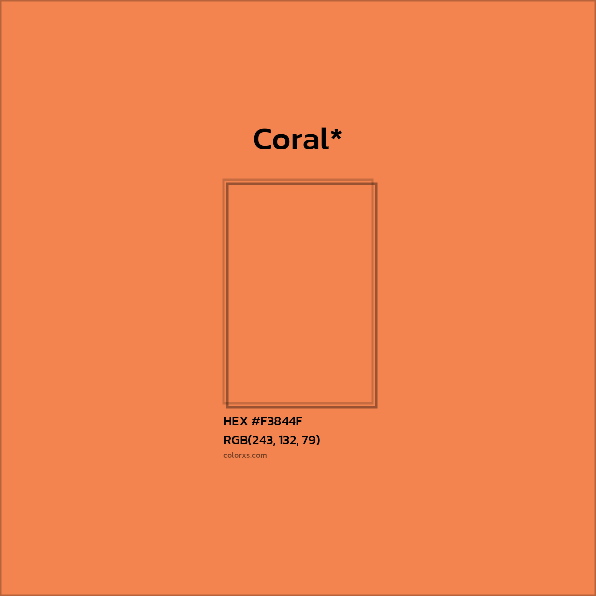 HEX #F3844F Color Name, Color Code, Palettes, Similar Paints, Images