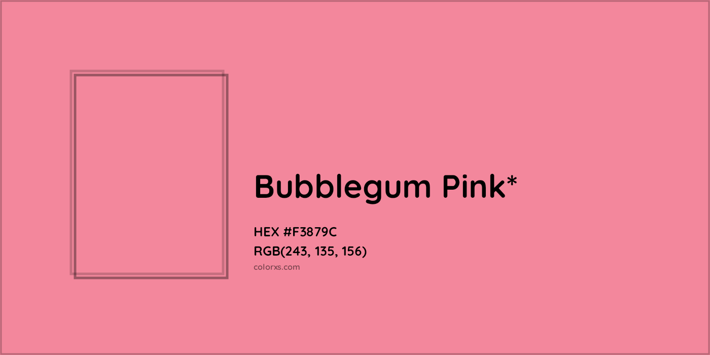 HEX #F3879C Color Name, Color Code, Palettes, Similar Paints, Images