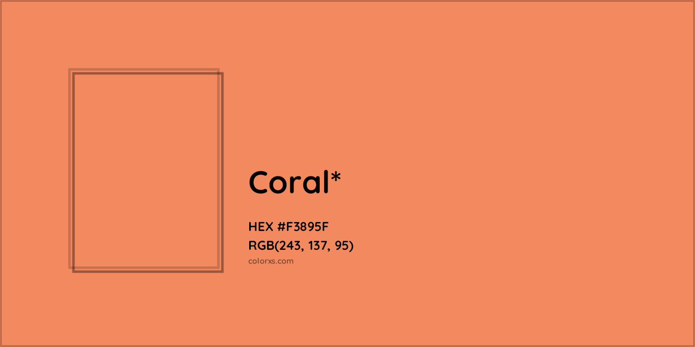 HEX #F3895F Color Name, Color Code, Palettes, Similar Paints, Images