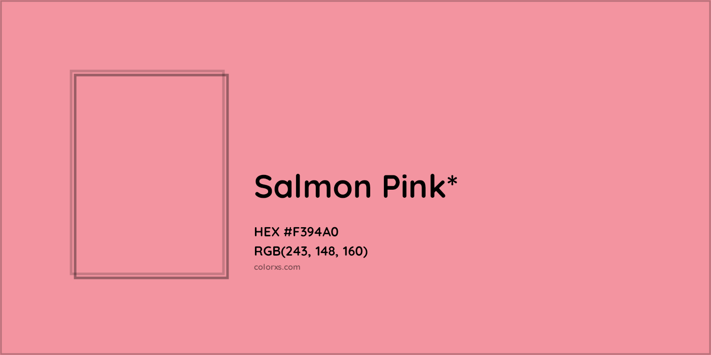 HEX #F394A0 Color Name, Color Code, Palettes, Similar Paints, Images