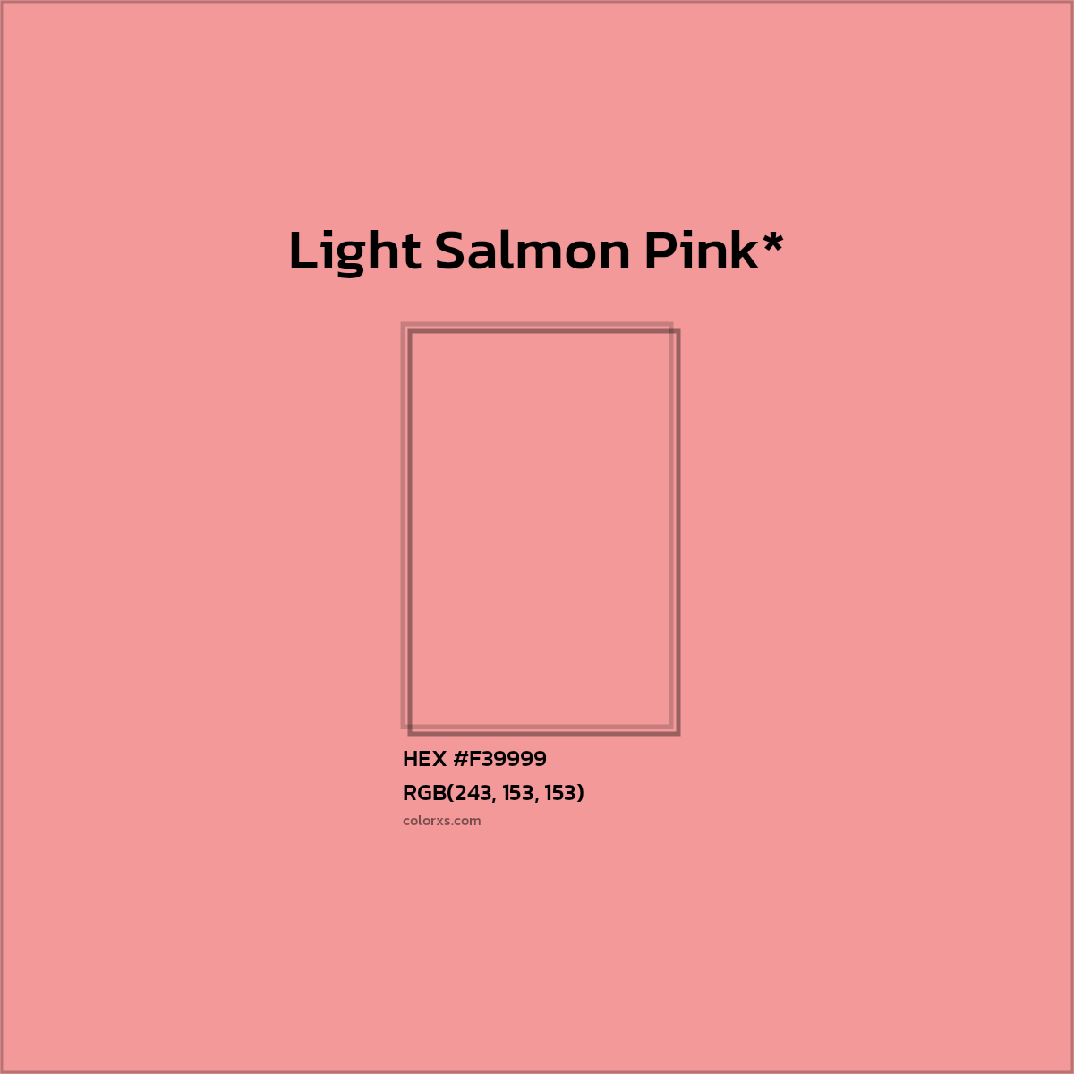 HEX #F39999 Color Name, Color Code, Palettes, Similar Paints, Images
