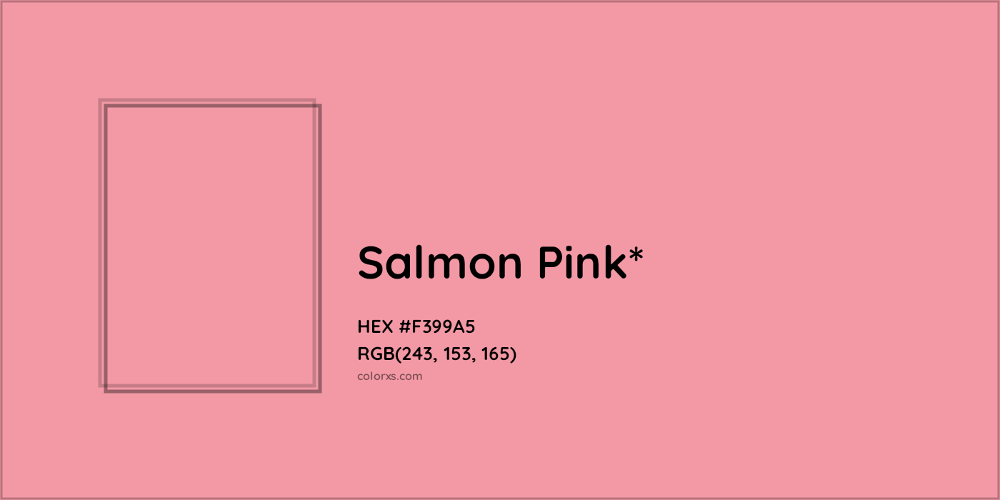 HEX #F399A5 Color Name, Color Code, Palettes, Similar Paints, Images