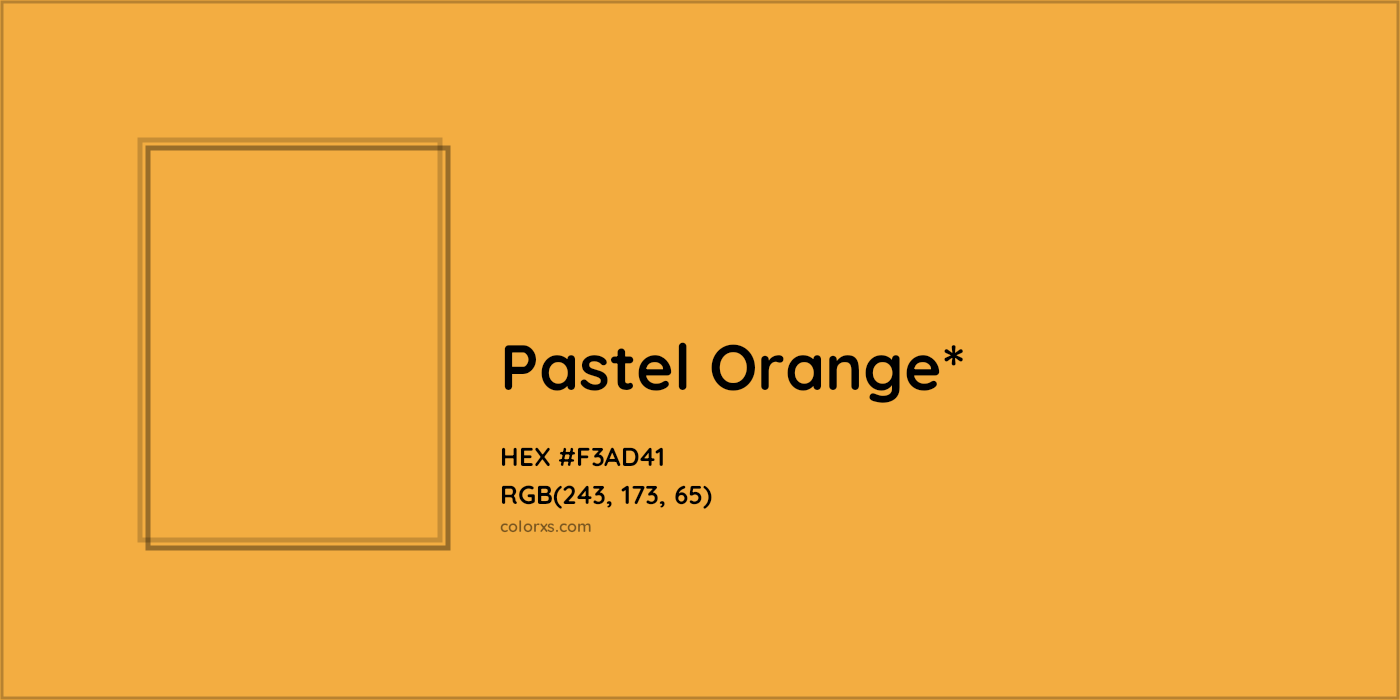 HEX #F3AD41 Color Name, Color Code, Palettes, Similar Paints, Images