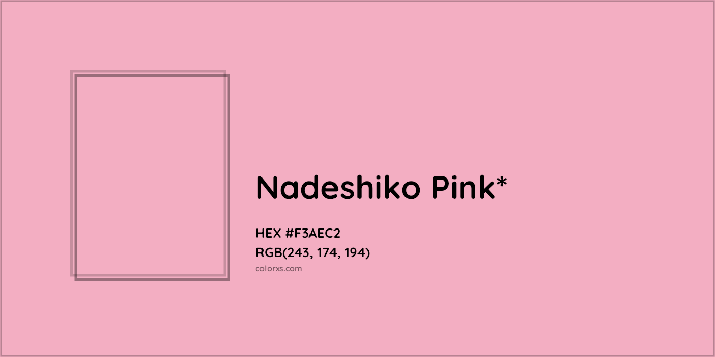 HEX #F3AEC2 Color Name, Color Code, Palettes, Similar Paints, Images
