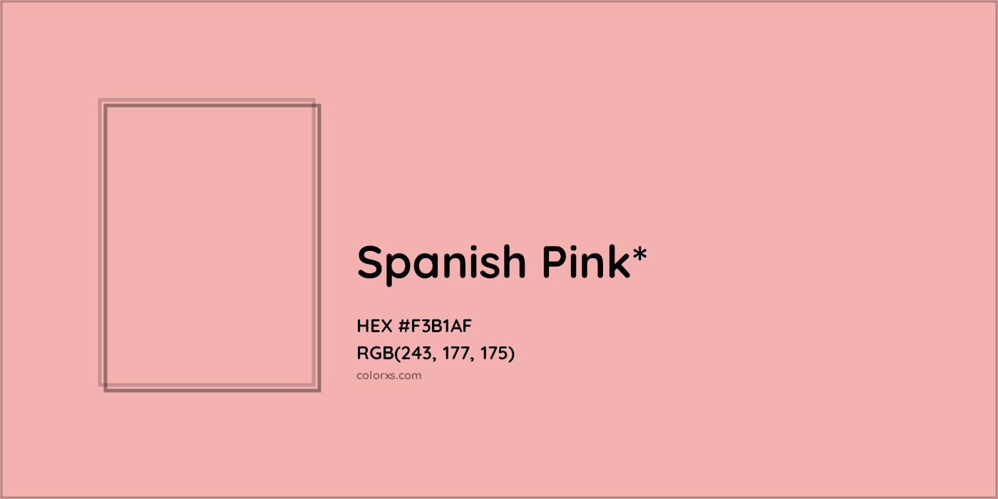 HEX #F3B1AF Color Name, Color Code, Palettes, Similar Paints, Images