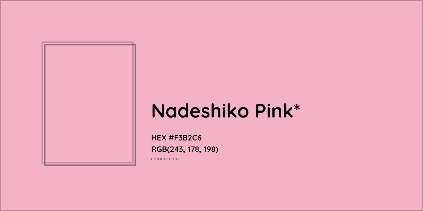 HEX #F3B2C6 Color Name, Color Code, Palettes, Similar Paints, Images