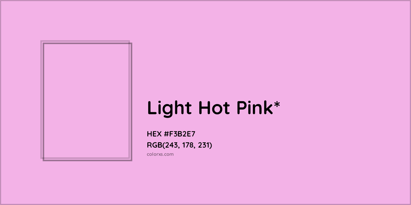 HEX #F3B2E7 Color Name, Color Code, Palettes, Similar Paints, Images