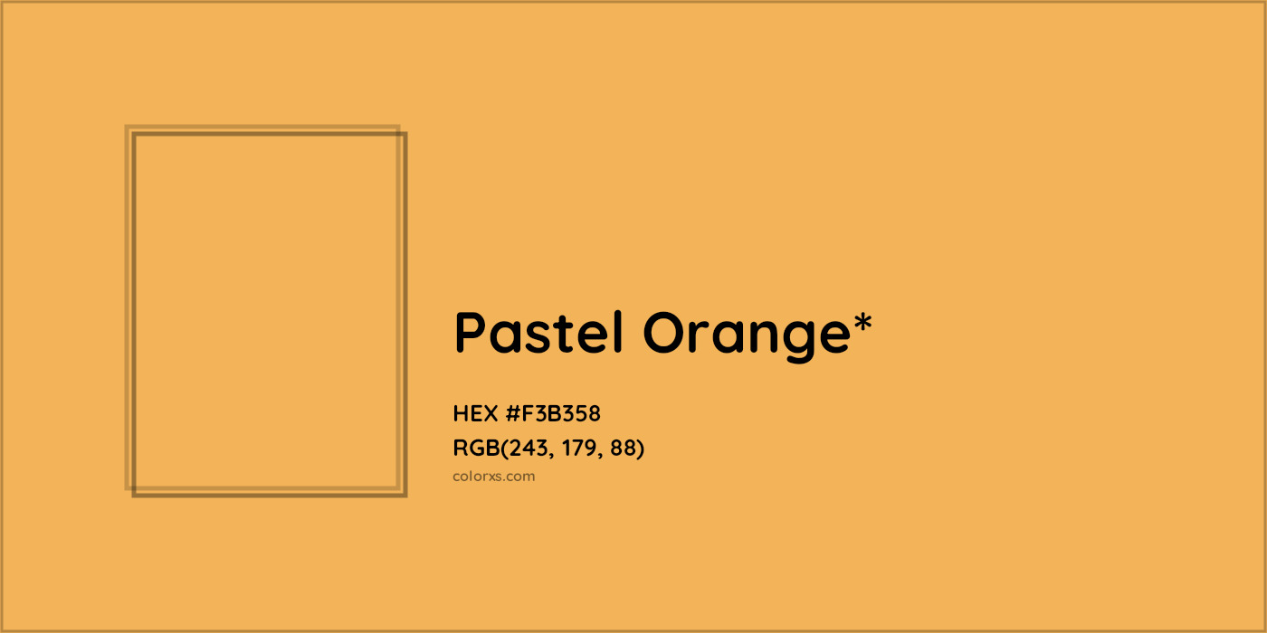HEX #F3B358 Color Name, Color Code, Palettes, Similar Paints, Images