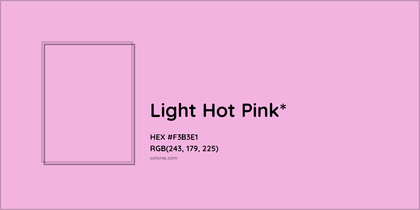 HEX #F3B3E1 Color Name, Color Code, Palettes, Similar Paints, Images
