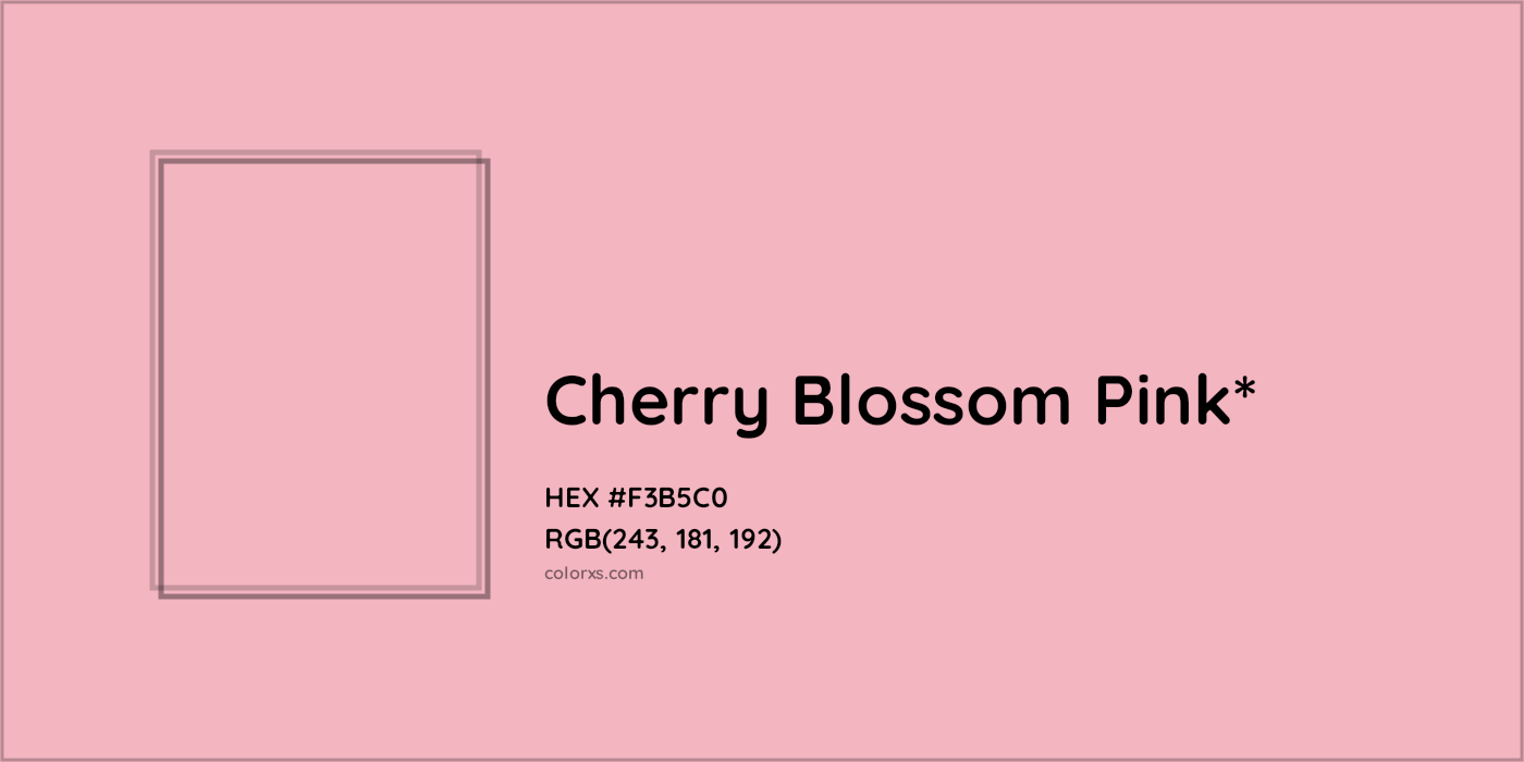 HEX #F3B5C0 Color Name, Color Code, Palettes, Similar Paints, Images