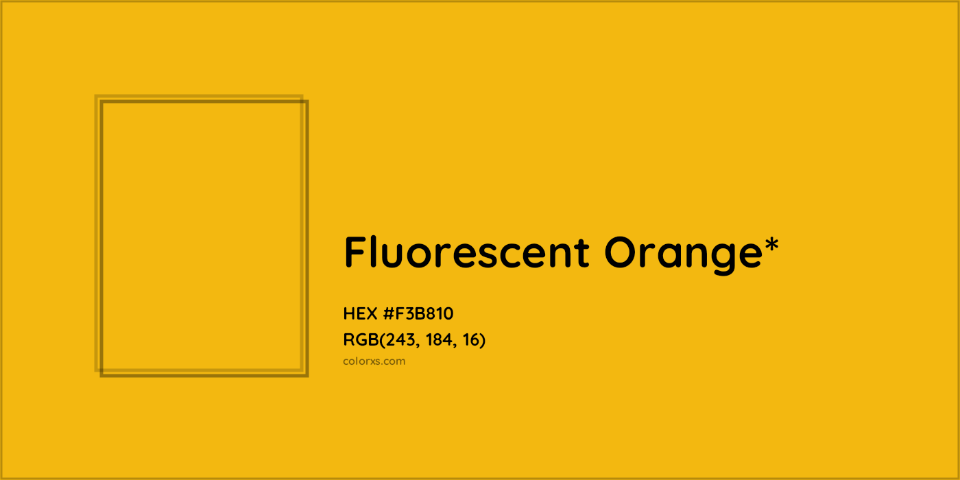 HEX #F3B810 Color Name, Color Code, Palettes, Similar Paints, Images