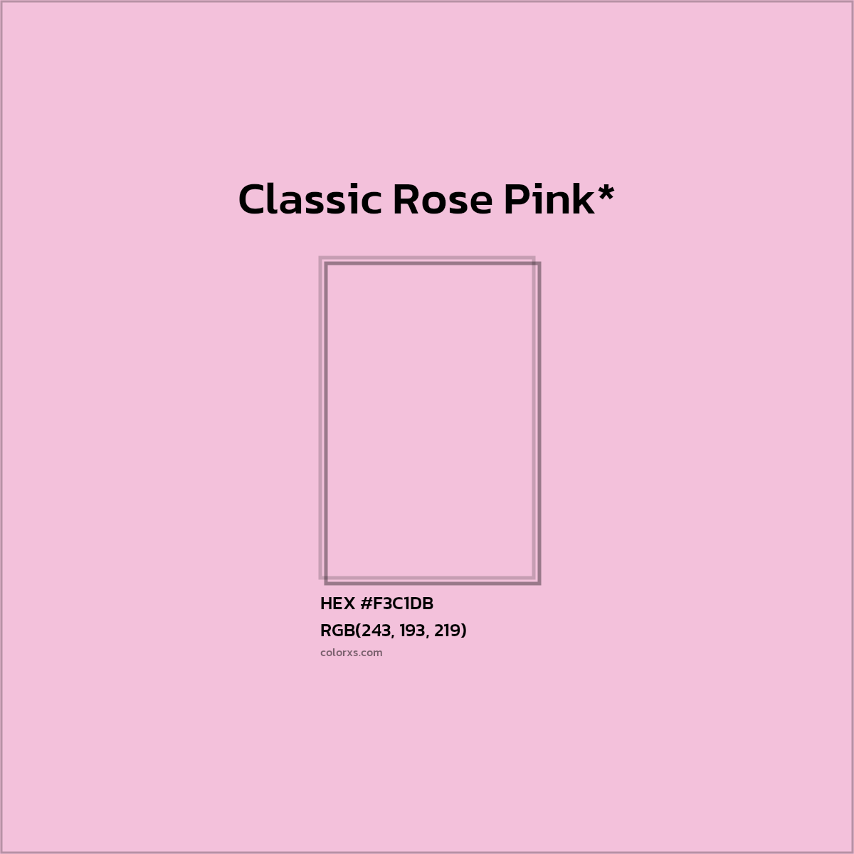 HEX #F3C1DB Color Name, Color Code, Palettes, Similar Paints, Images