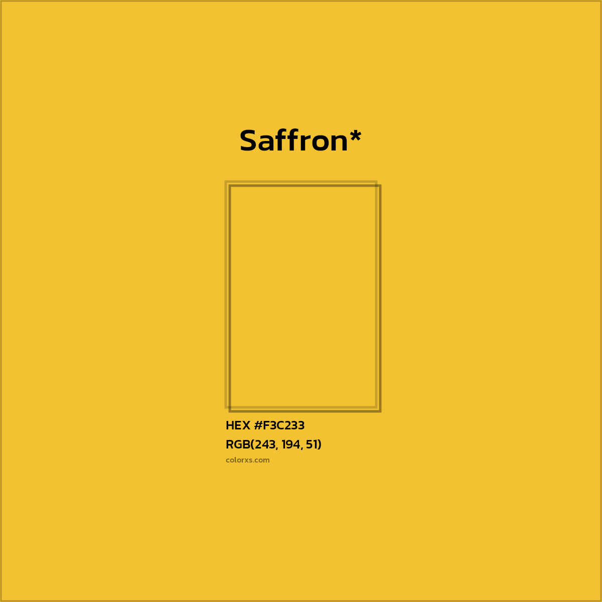 HEX #F3C233 Color Name, Color Code, Palettes, Similar Paints, Images