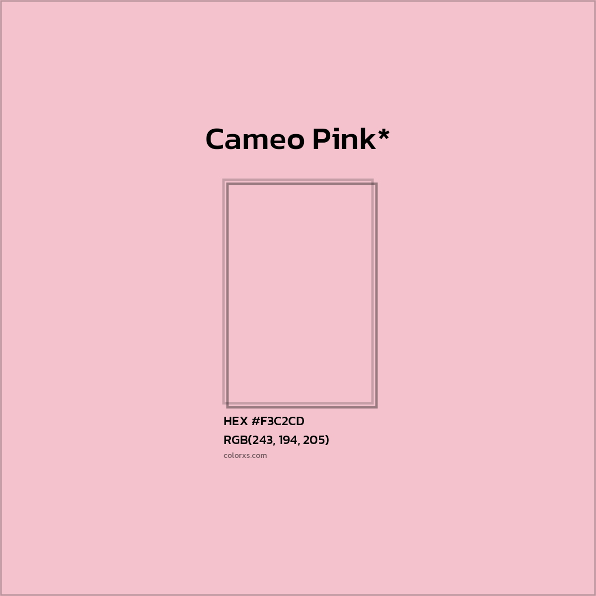 HEX #F3C2CD Color Name, Color Code, Palettes, Similar Paints, Images