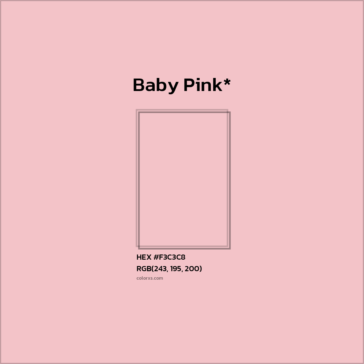 HEX #F3C3C8 Color Name, Color Code, Palettes, Similar Paints, Images