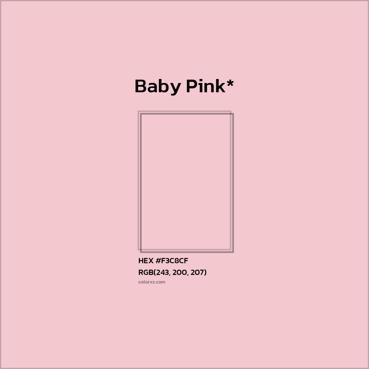 HEX #F3C8CF Color Name, Color Code, Palettes, Similar Paints, Images