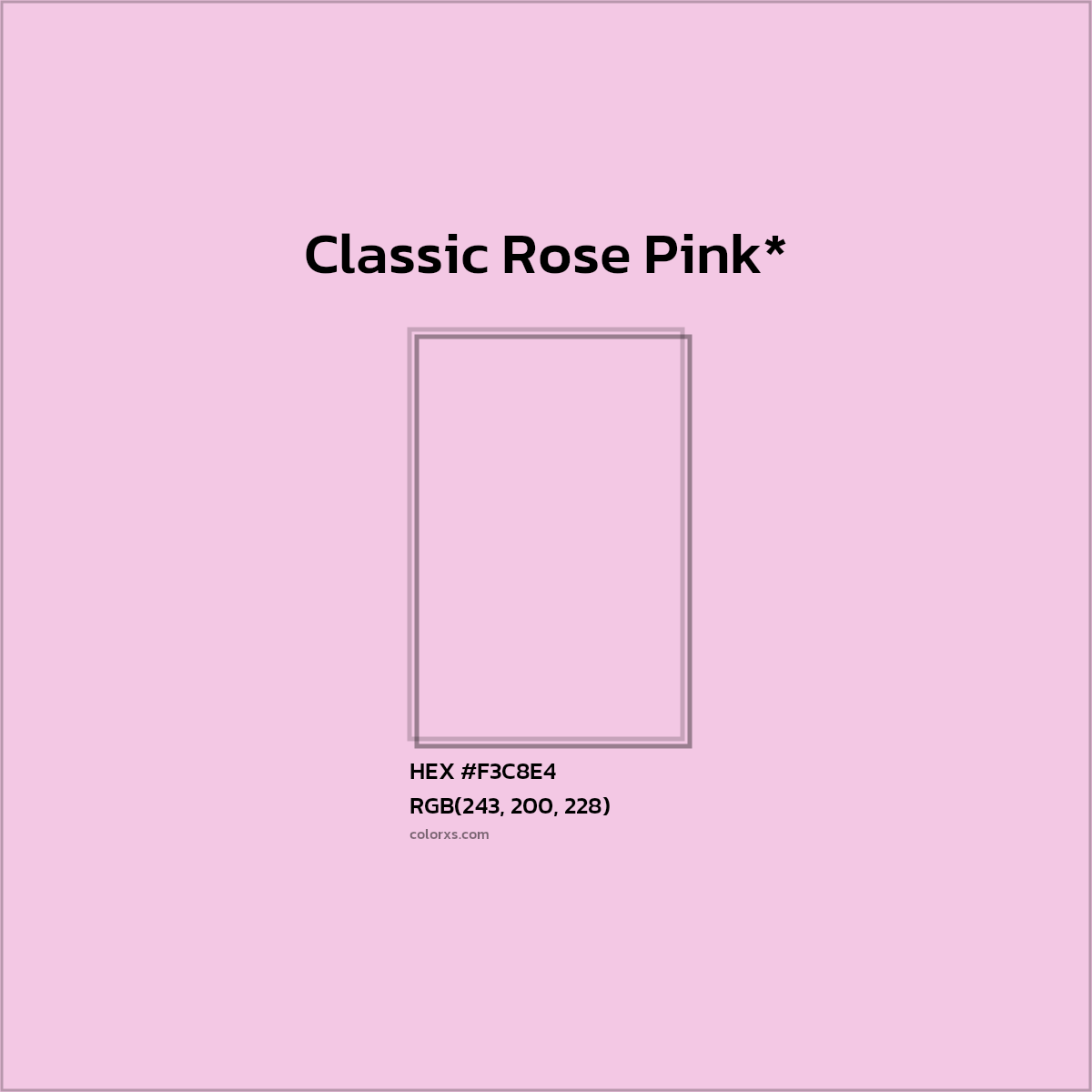 HEX #F3C8E4 Color Name, Color Code, Palettes, Similar Paints, Images