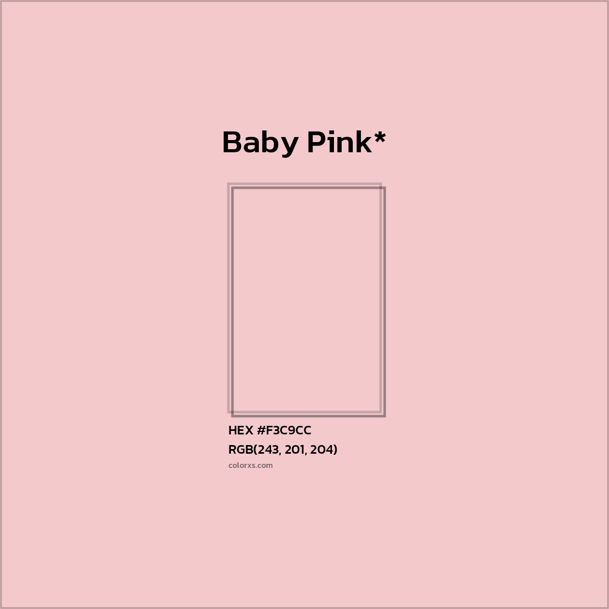 HEX #F3C9CC Color Name, Color Code, Palettes, Similar Paints, Images