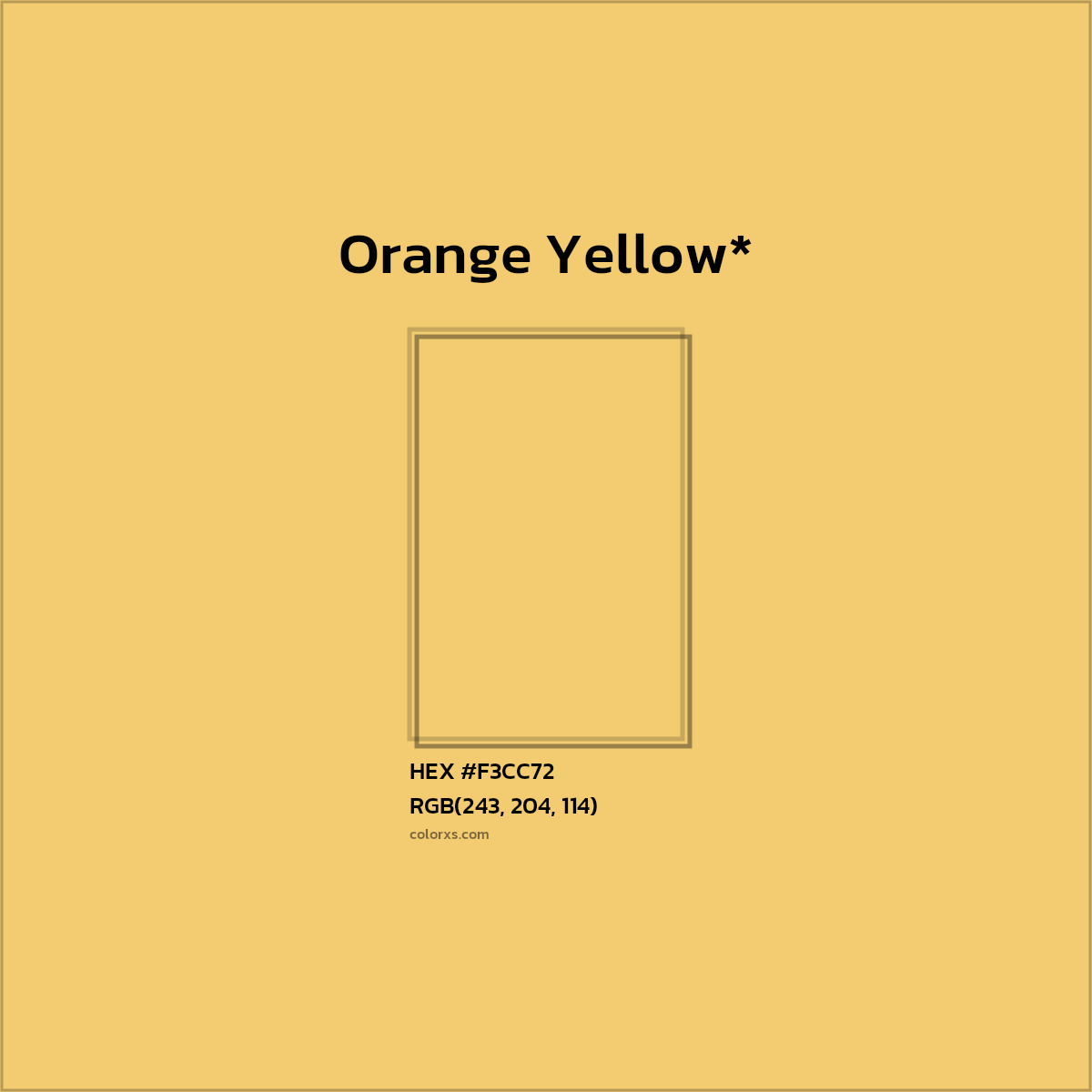 HEX #F3CC72 Color Name, Color Code, Palettes, Similar Paints, Images