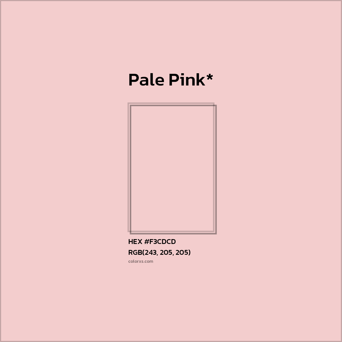 HEX #F3CDCD Color Name, Color Code, Palettes, Similar Paints, Images