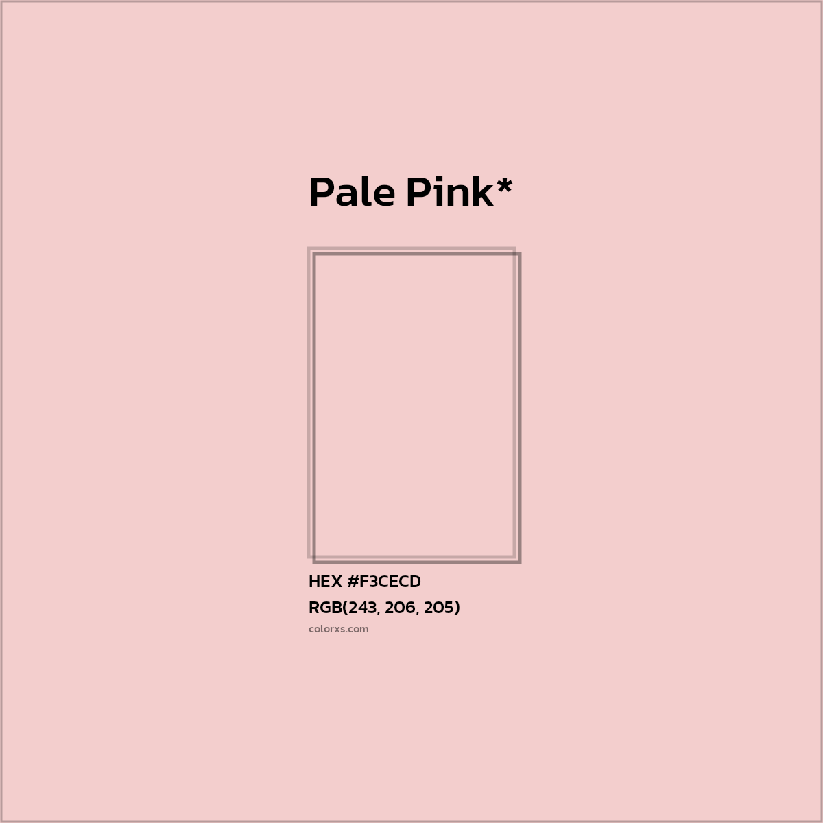 HEX #F3CECD Color Name, Color Code, Palettes, Similar Paints, Images