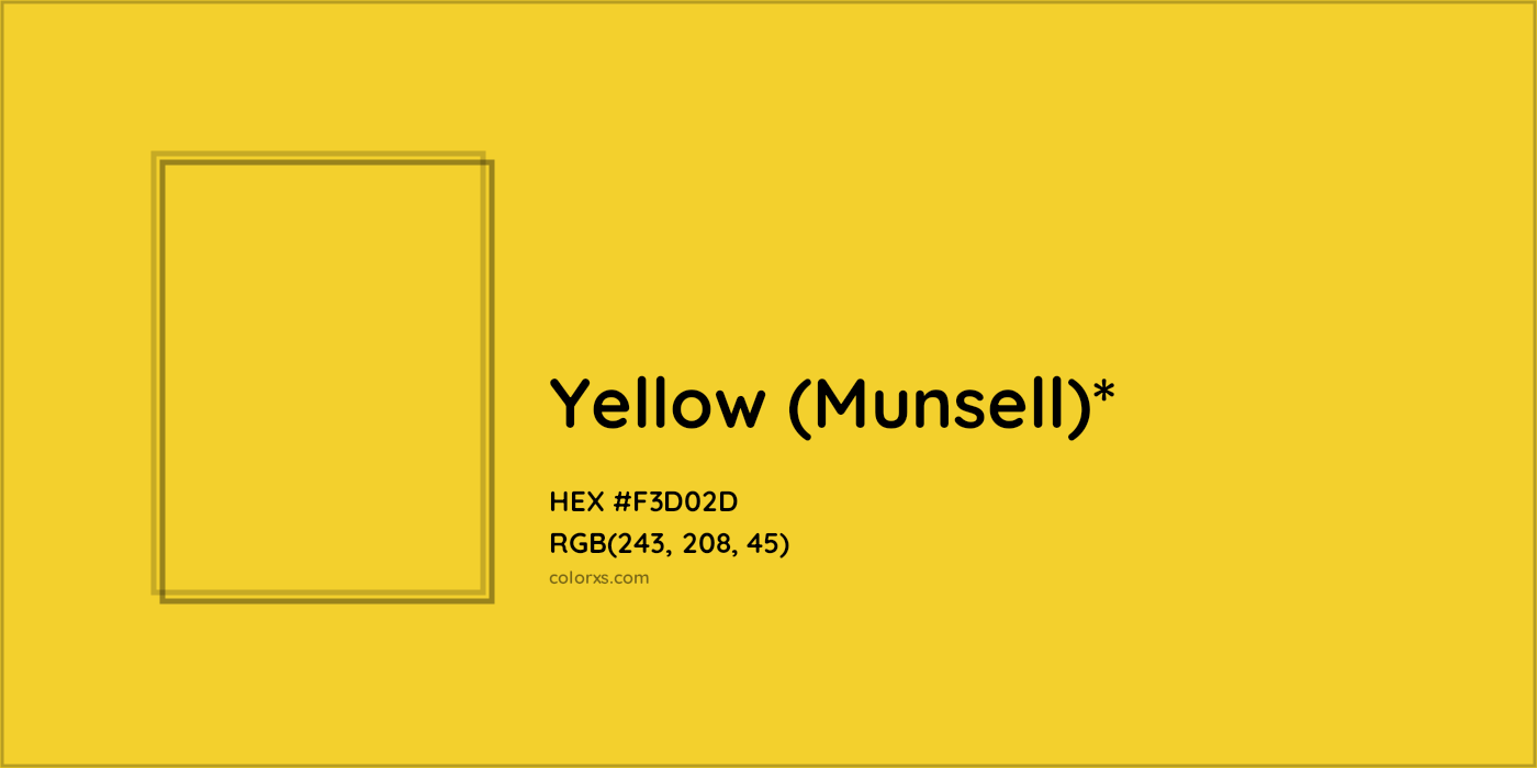 HEX #F3D02D Color Name, Color Code, Palettes, Similar Paints, Images