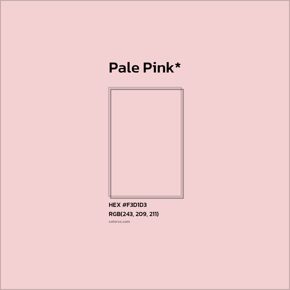 HEX #F3D1D3 Color Name, Color Code, Palettes, Similar Paints, Images