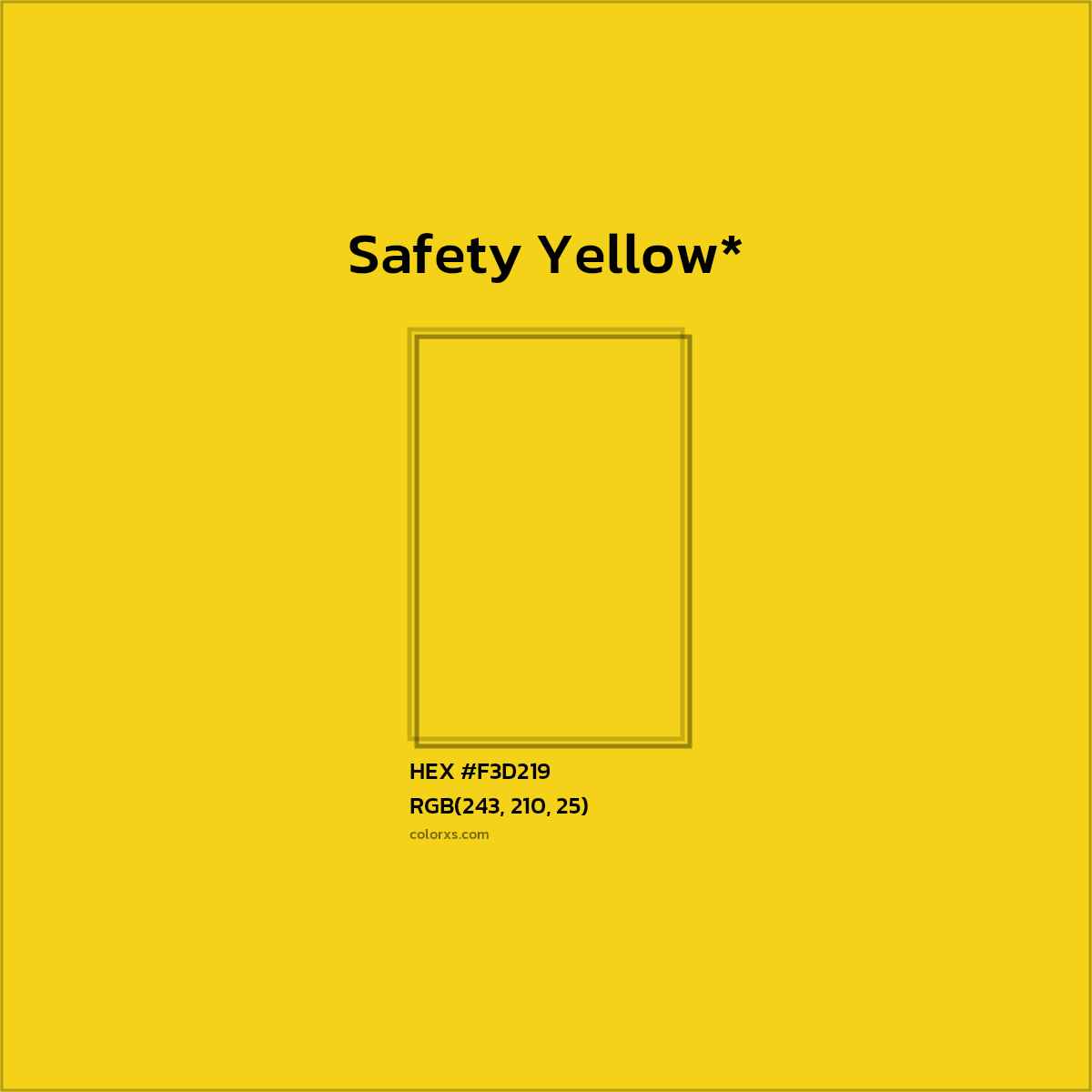 HEX #F3D219 Color Name, Color Code, Palettes, Similar Paints, Images