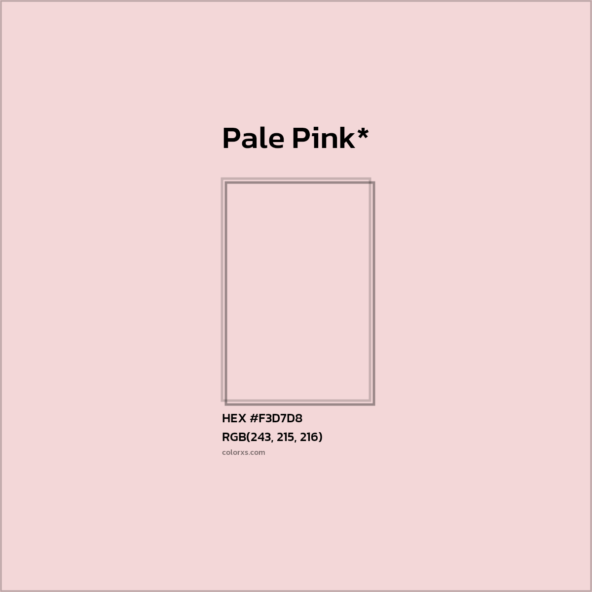 HEX #F3D7D8 Color Name, Color Code, Palettes, Similar Paints, Images