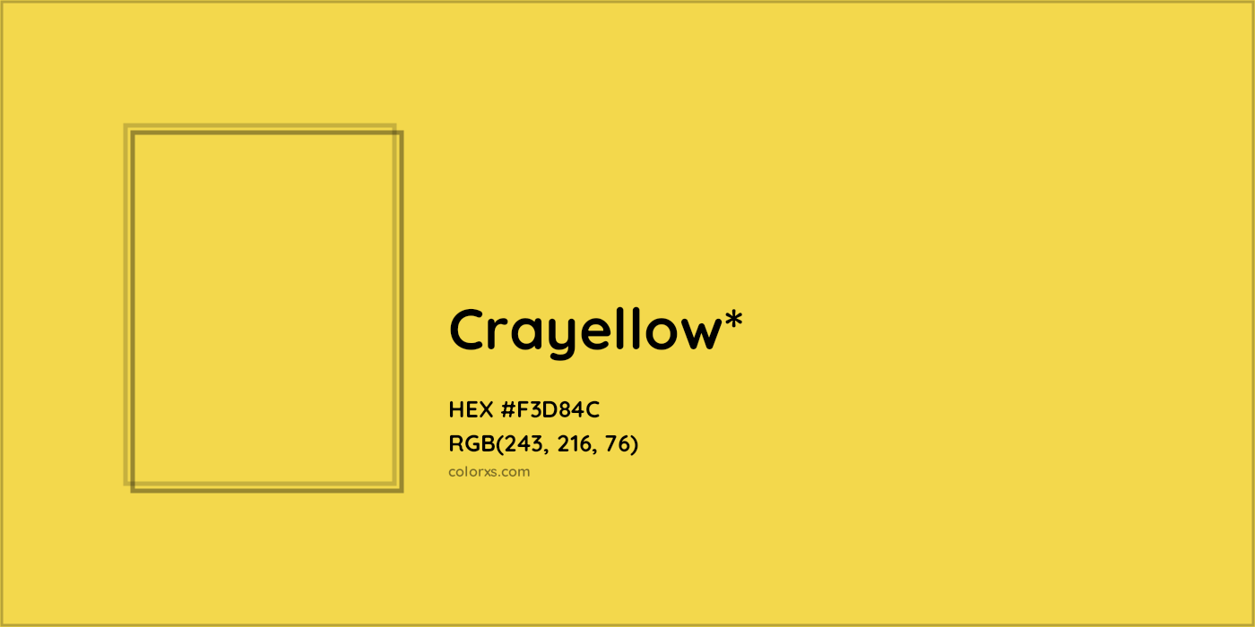 HEX #F3D84C Color Name, Color Code, Palettes, Similar Paints, Images