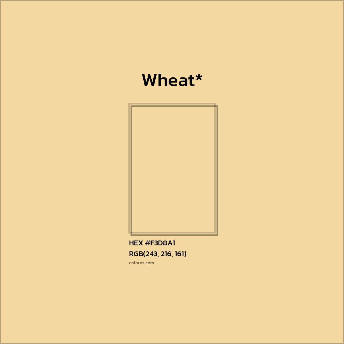 HEX #F3D8A1 Color Name, Color Code, Palettes, Similar Paints, Images