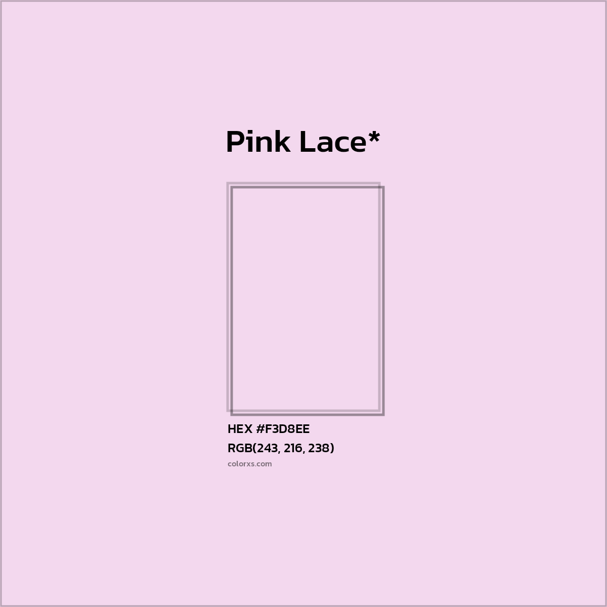 HEX #F3D8EE Color Name, Color Code, Palettes, Similar Paints, Images